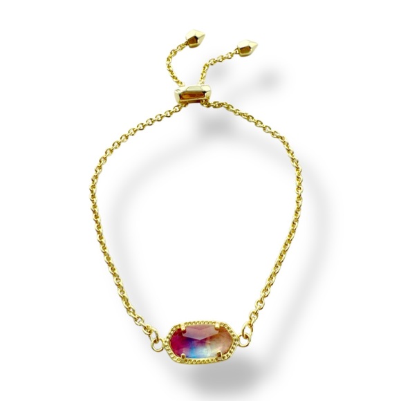 Kendra Scott Elaina Adjustable Bracelet in Watercolor, Gold-Plated. NWOT - Picture 1 of 7